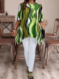 Elegantná asymetrická  tunika plus size MENATA