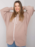Dámska mikina s kapucňou plus size Ella