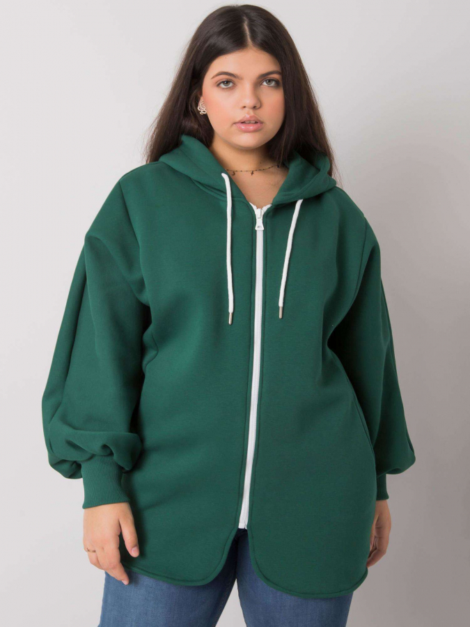 Dámska mikina s kapucňou plus size Ella