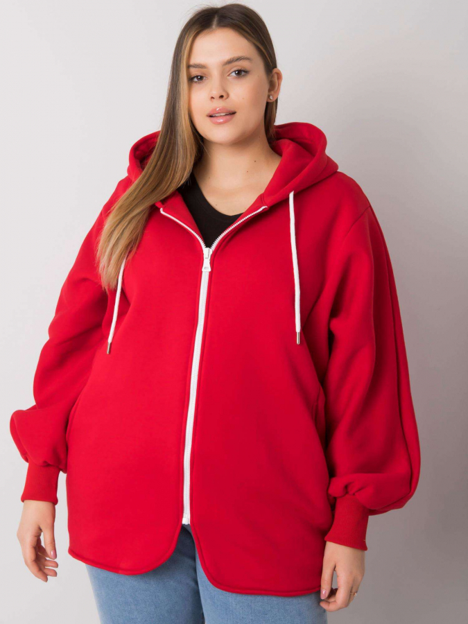 Dámska mikina s kapucňou plus size Ella