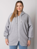 Dámska mikina s kapucňou plus size Ella