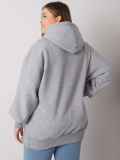 Dámska mikina s kapucňou plus size Ella