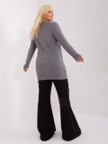 Dámsky sveter na gombíky plus size s vreckami Sofia PM-SW-PM731.34P