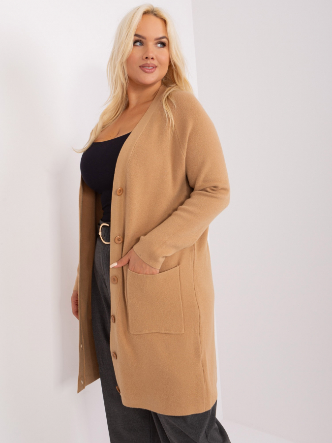 Dámsky dlhý sveter plus size PM-SW-PM-3732.10
