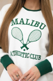 Dámska zateplená mikina okrúhlym výstrihom Malibu 