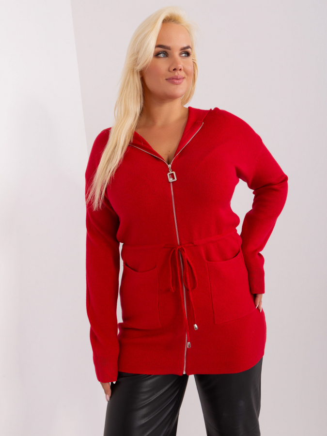 Dámsky sveter na zips plus size Lola PM-SW-PM-3735.25X