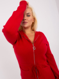 Dámsky sveter na zips plus size Lola PM-SW-PM-3735.25X