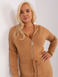 Dámsky sveter na zips plus size Lola PM-SW-PM-3735.25X