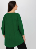 Dámska blúzka s okrúhlym výstrihom plus size Paris