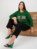 Dámska blúzka s okrúhlym výstrihom plus size Paris