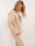 Dámska mikina melanžová oversized s potlačou Limiti
