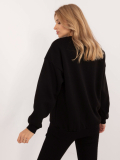 Dámska mikina melanžová oversized s potlačou Limiti