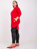 Mikinová tunika plus size s nápismi Blanche