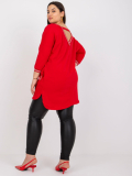 Mikinová tunika plus size s nápismi Blanche