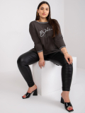 Mikinová tunika plus size s nápismi Blanche
