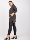 Mikinová tunika plus size s nápismi Blanche