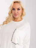 Dámska asymetrická mikina okrúhlym výstrihom plus size Lanaro