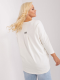 Dámska asymetrická mikina okrúhlym výstrihom plus size Lanaro
