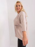 Dámska asymetrická mikina okrúhlym výstrihom plus size Lanaro