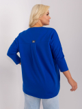 Dámska asymetrická mikina okrúhlym výstrihom plus size Lanaro