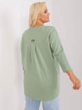 Dámska asymetrická mikina okrúhlym výstrihom plus size Lanaro