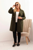 Elegantný oversize kabát s veľkými vreckami Luvana