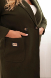 Elegantný oversize kabát s veľkými vreckami Luvana