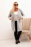 Elegantný oversize kabát s veľkými vreckami Luvana