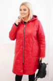 Dámska zimná prešívaná bunda Plus Size s kapucňou 5343 