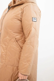 Dámska zimná prešívaná bunda Plus Size s kapucňou 5343 