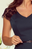 Elegantné šaty s čipkovanými vsadkami – Lara