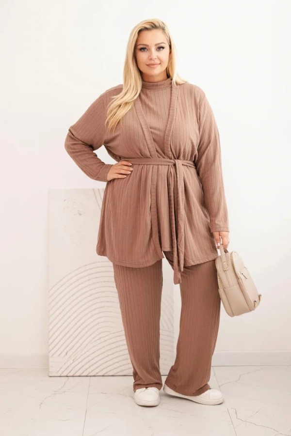 Dámska 3-dielna oversize tepláková súprava model Adiana