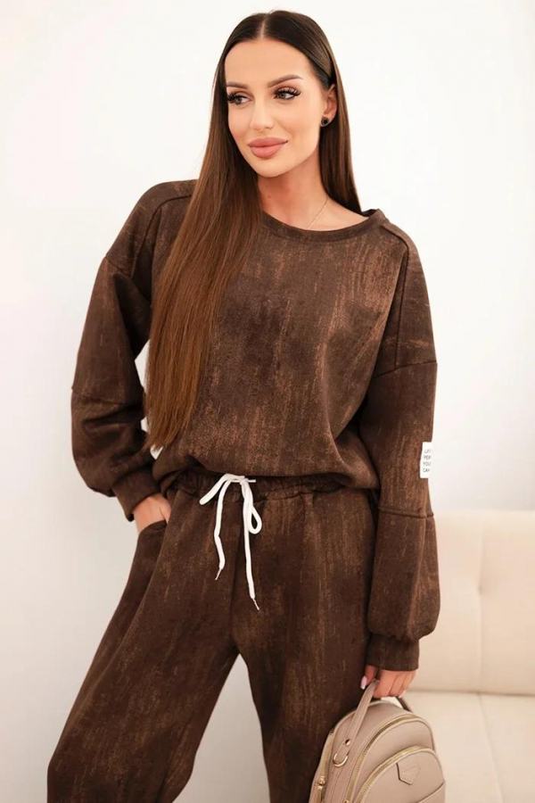 Oversize tepláková súprava s efektom model Adiora