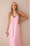 Dlhé mušelínové šaty na ramienka model 88534 