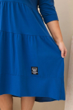 Oversize šaty s volánmi a podhnutými rukávmi model 22229 