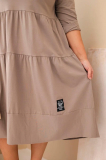Oversize šaty s volánmi a podhnutými rukávmi model 22229 