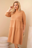 Oversize šaty s volánmi a podhnutými rukávmi model 22229 