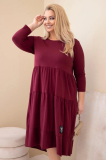 Oversize šaty s volánmi a podhnutými rukávmi model 22229 