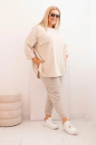 Bavlnená oversize blúzka s náprsným vreckom model 25210 