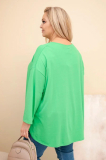 Bavlnená oversize blúzka s náprsným vreckom model 25210 