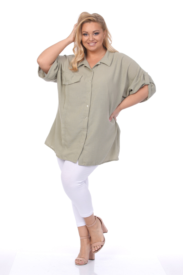 Elegantná  košeľa pre moletky  PLUS SIZE