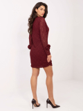 Elegantné mini šaty s ozdobnými ružami IT-SK-9913.30