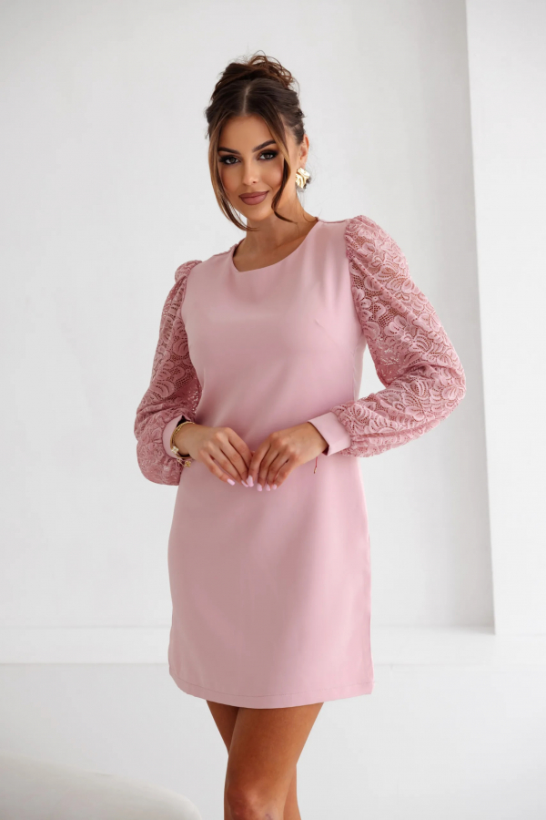 Elegantné šaty s čipkovanými rukávmi Charlot