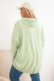 Oversize mikina klokanka s kapucňou a potlačou model 25040