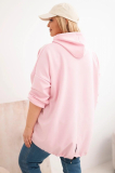 Oversize mikina klokanka s kapucňou a potlačou model 25040