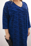 Oversize šaty z žoržetu s véčkovým výstrihom model 6612