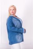 Džínsová bunda plus size Alonsa