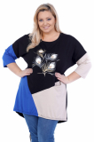 Dámska tunika s nápisom plus size Tánia