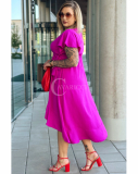 Elegantné šaty s volánmi plus size FRANCESSCCA