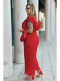 Elegantný volánikový overal so širokými nohavicami pre moletky Frederica